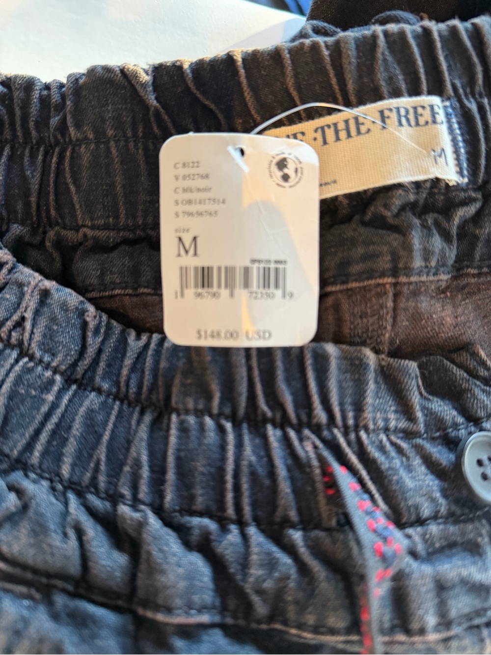 We The Free Black Cargo Pants with Drawstring | NWT | Medium - Picture 2 of 4